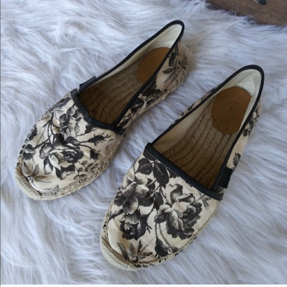 Authentic Gucci Floral Espadrilles